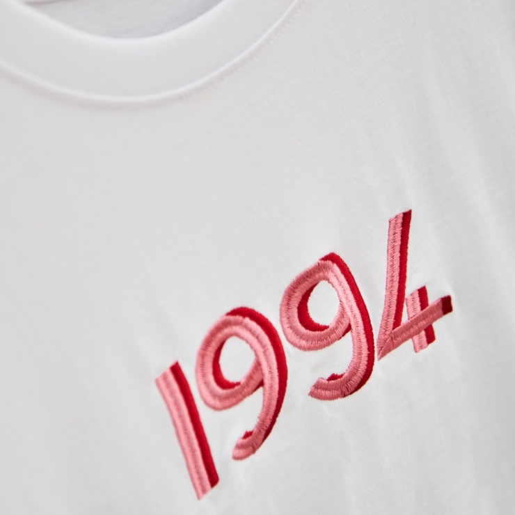 Personalised Women's Retro Birth Year White T-Shirt