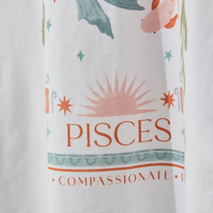 Personalised Zodiac Sign T-Shirt by Made Yours