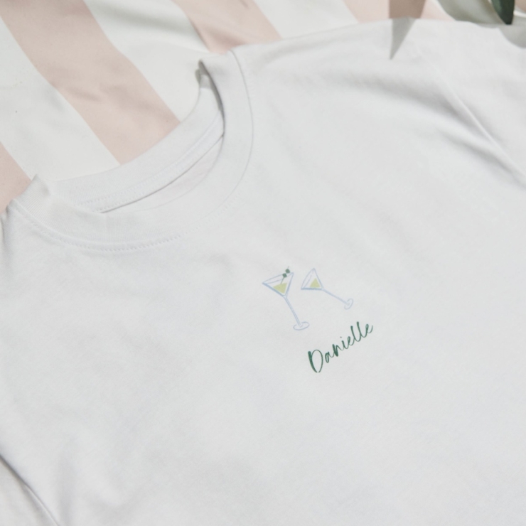 Personalised Last Toast On The Coast Hen T-Shirt 