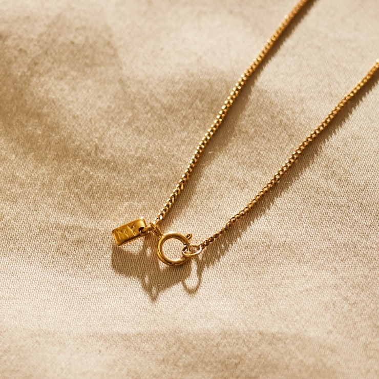 Personalised Heart Gold-Plated Disc Necklace