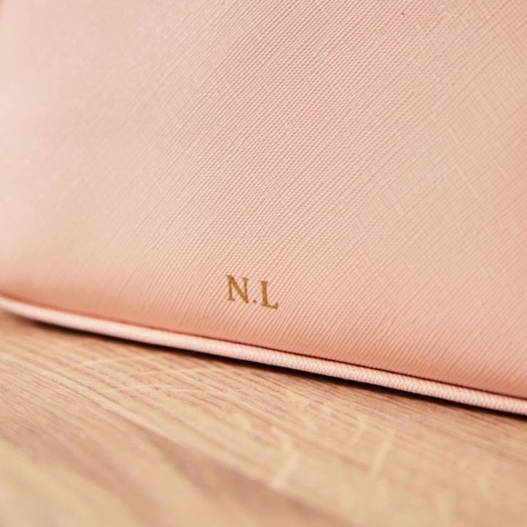 Personalised Medium Pink Make-Up Bag