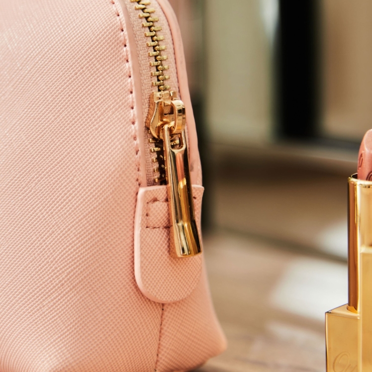 Personalised Medium Pink Make-Up Bag