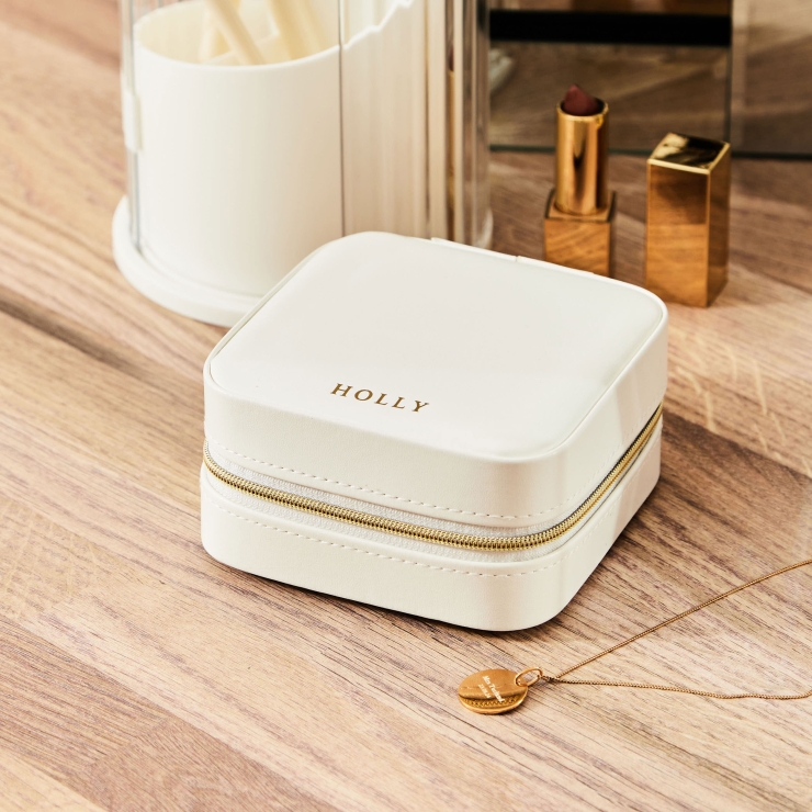 Personalised White Jewellery Box