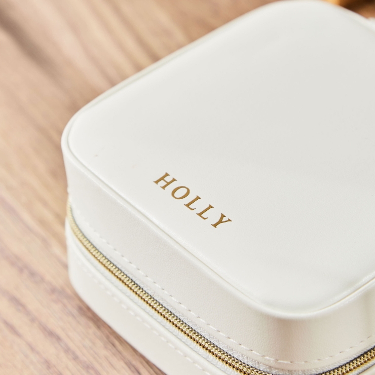 Personalised White Jewellery Box