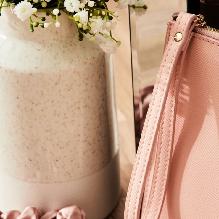 Personalised Pink Polka Dot Pouch