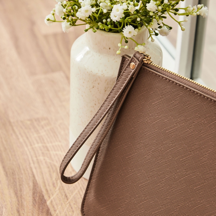 Personalised Taupe Everyday Pouch
