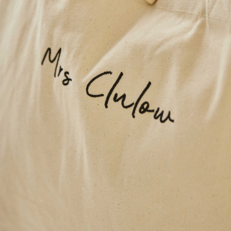 Personalised Script Canvas Tote Bag by Made Yours