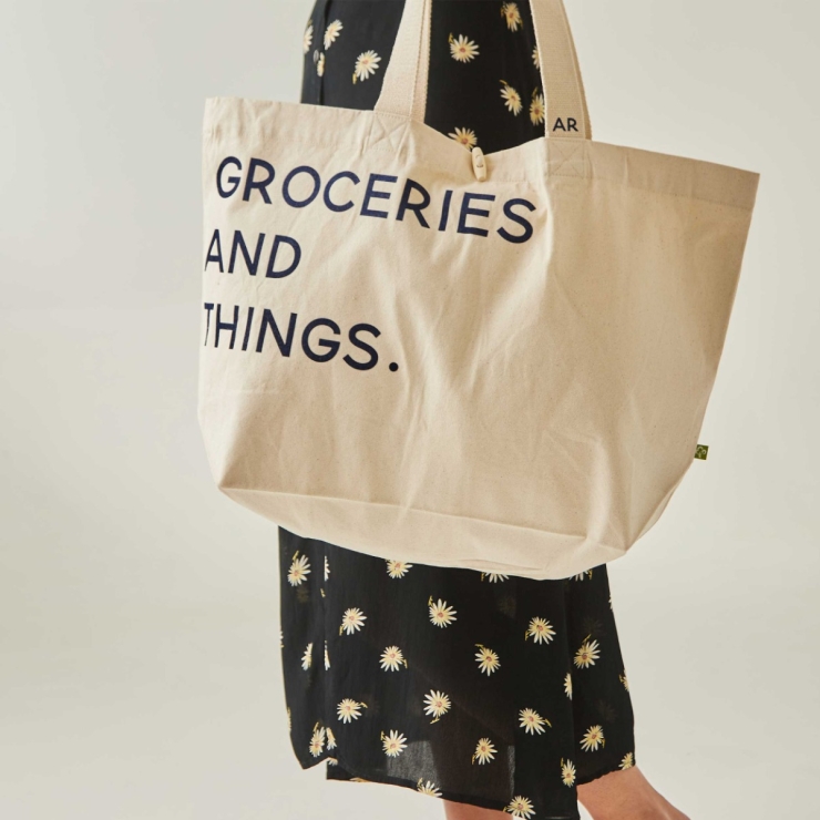 Personalised Groceries Canvas Bag