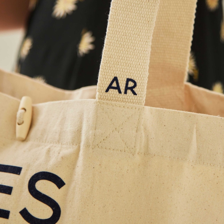 Personalised Groceries Canvas Bag