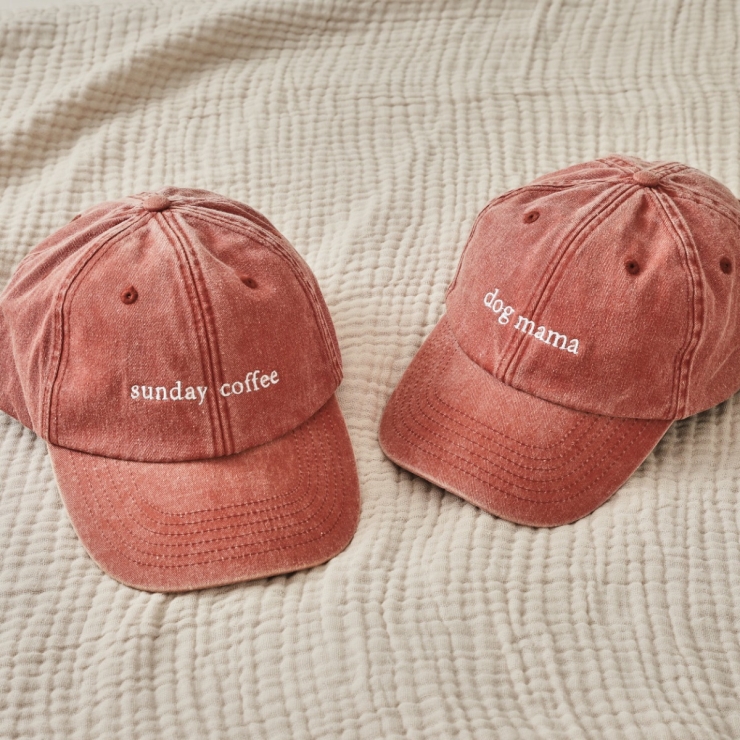 Personalised Rust Vintage Font Adult Baseball Cap