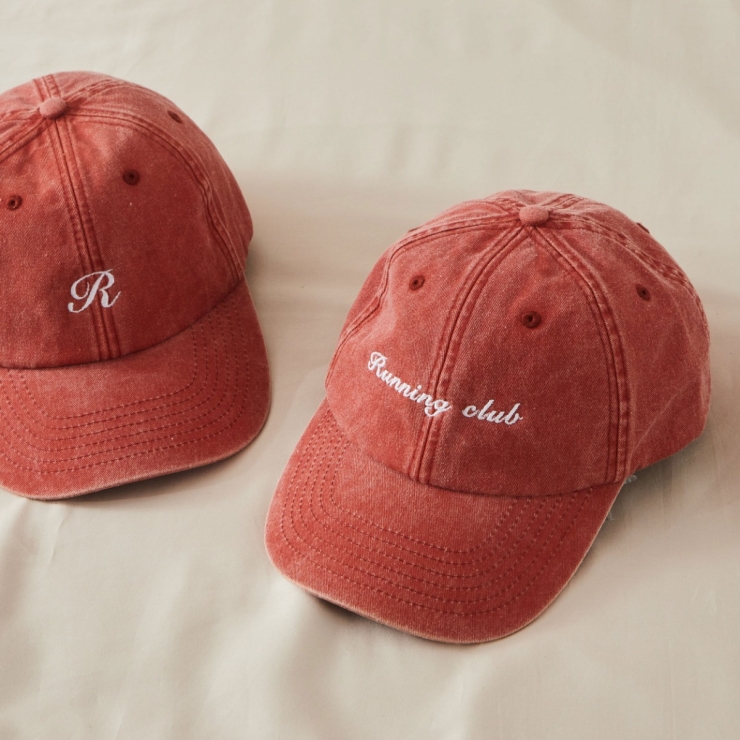 Personalised Rust Vintage Font Adult Baseball Cap