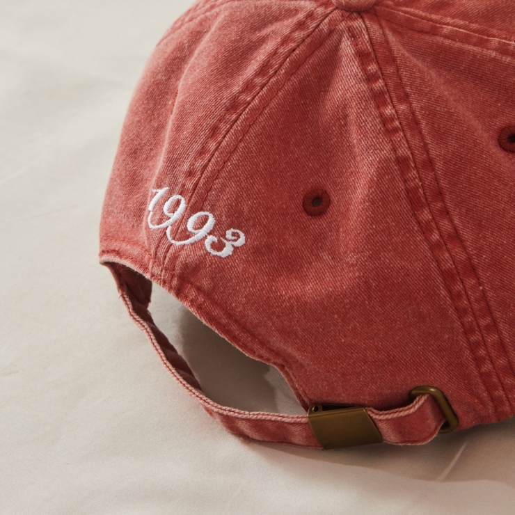 Personalised Rust Vintage Font Adult Baseball Cap