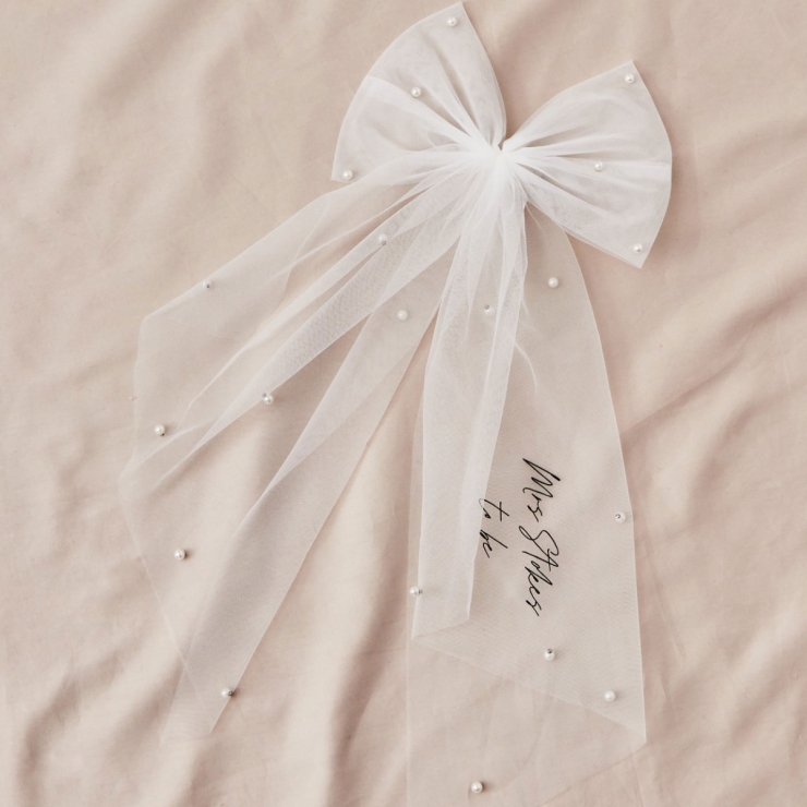 Personalised Ginger Ray Pearl Bow 
