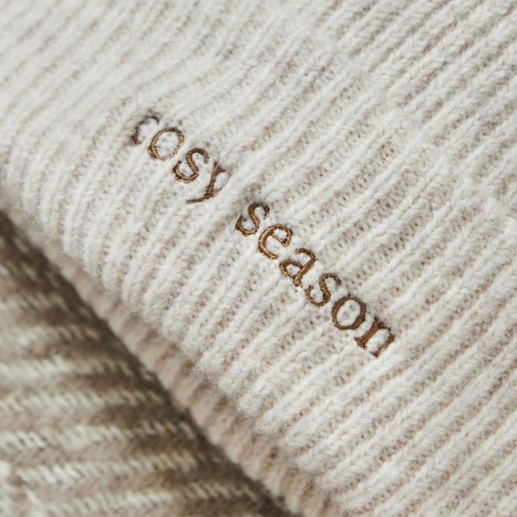 Personalised Almond Initial Beanie 