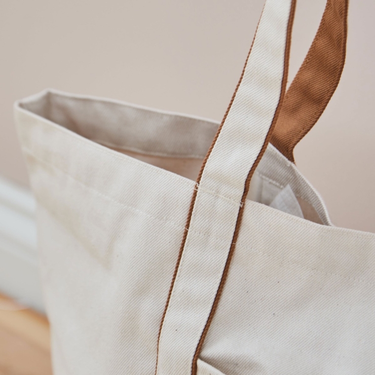 Personalised Mama Canvas Tote in Caramel 