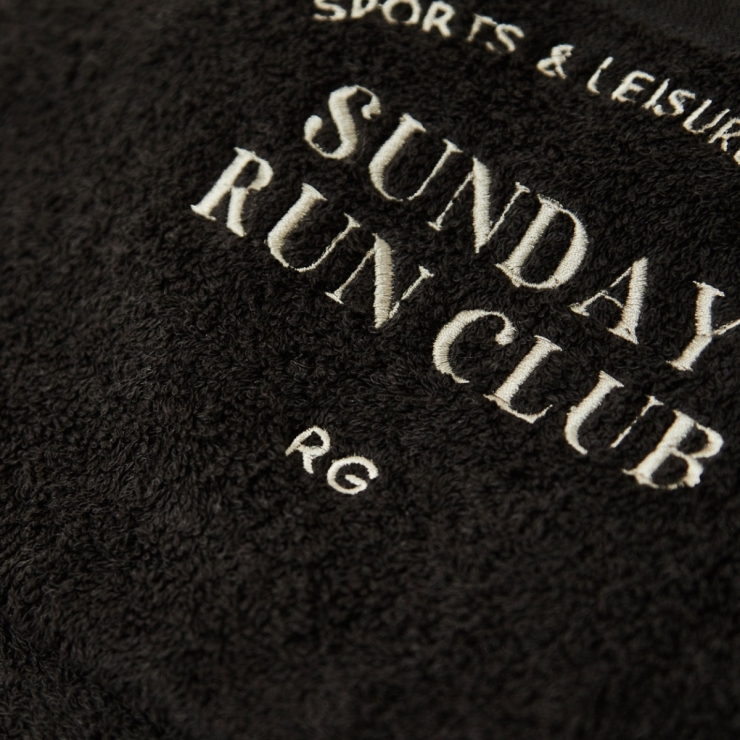 Personalised Pocket Black Gym Towel