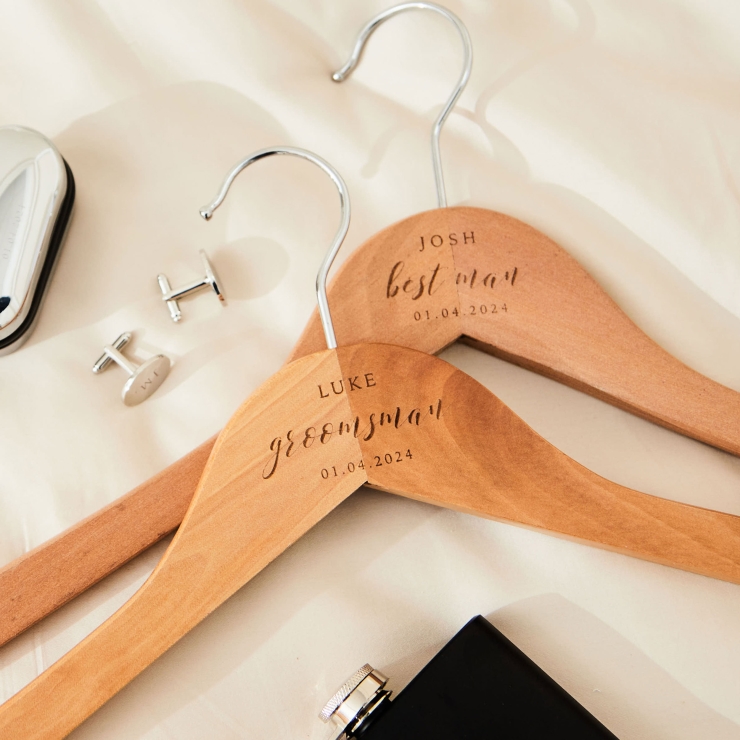 Personalised Groomsman Wooden Hanger