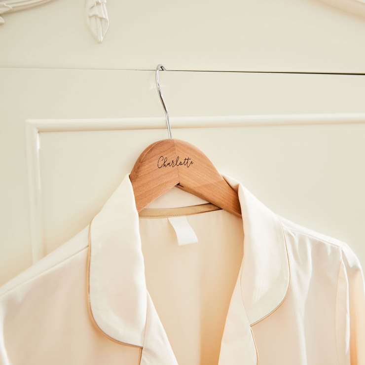 Personalised Cursive Name Wooden Hanger