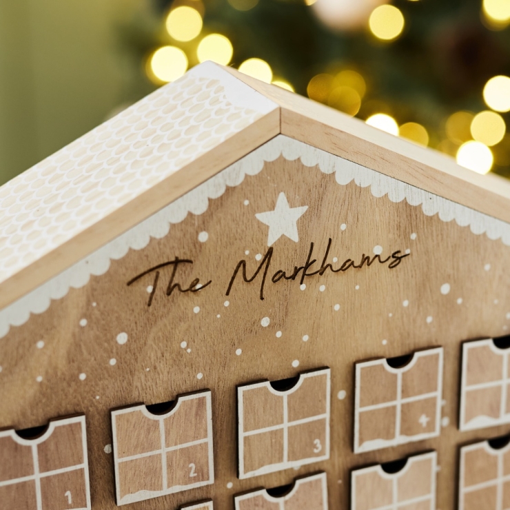 Personalised Family Christmas Advent Calendar 
