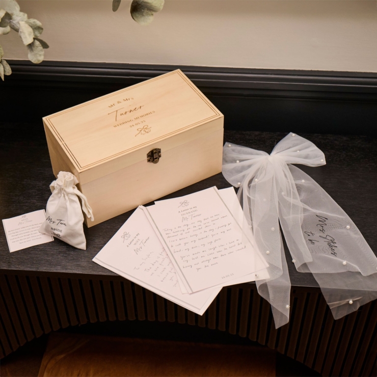 Personalised Wooden Wedding Keepsake Box FSC®