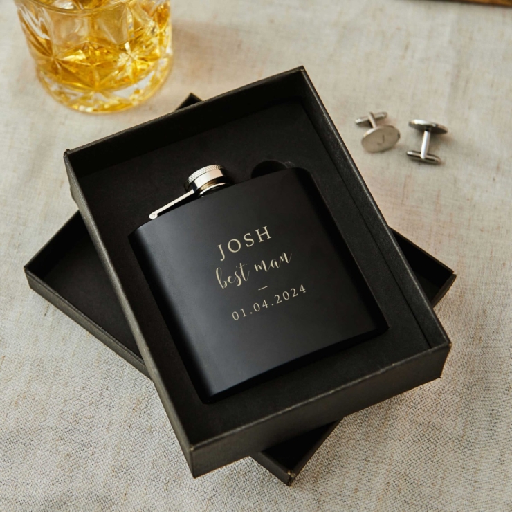 Personalised Wedding Hip Flask