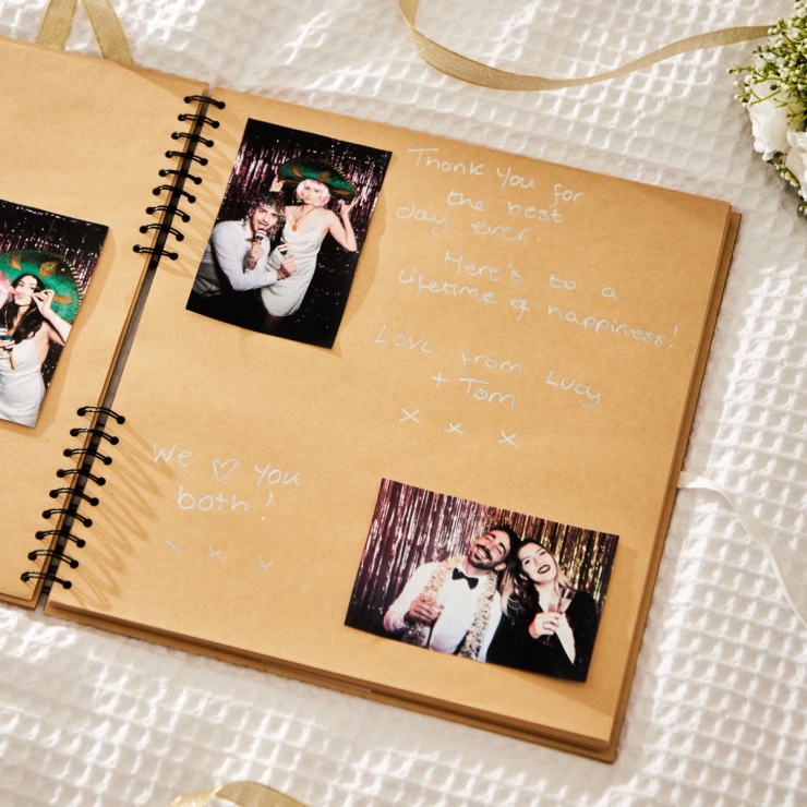 Personalised Wooden Wedding Guestbook