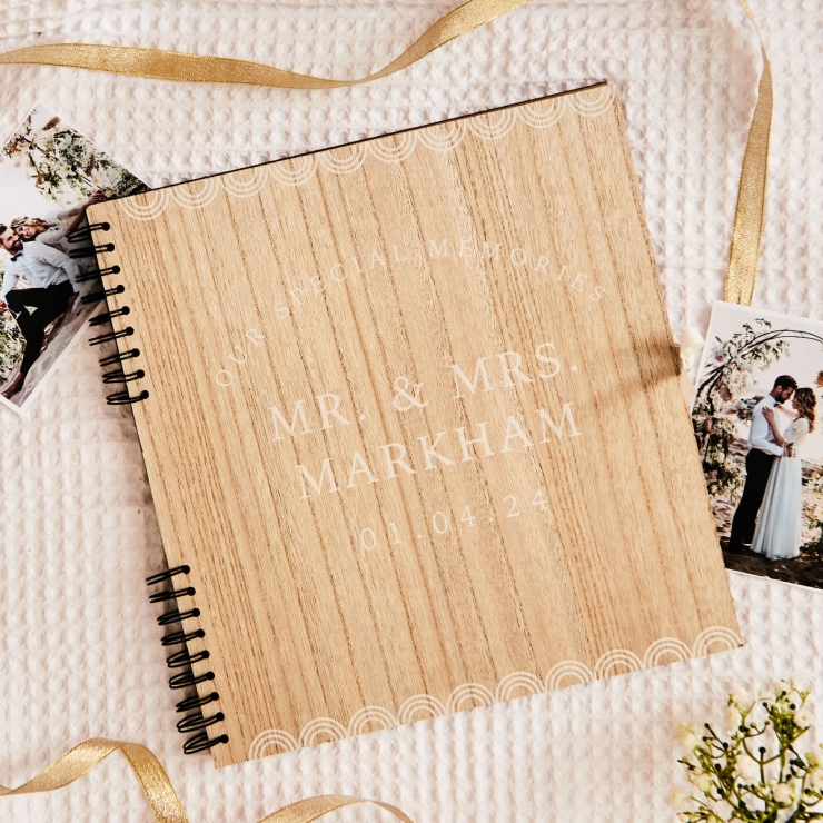 Personalised Scalloped Edge Scrapbook