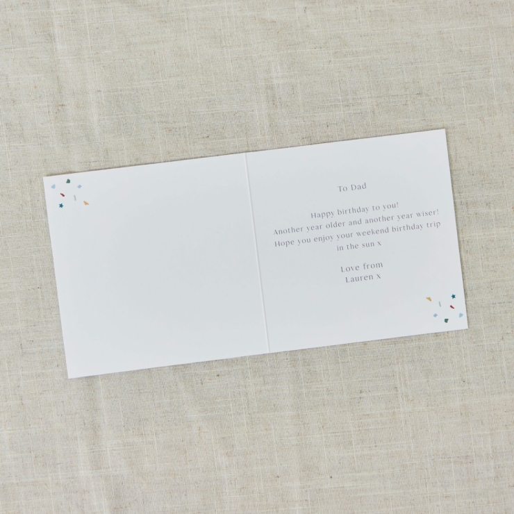 Personalised Confetti Happy Birthday Photo Card