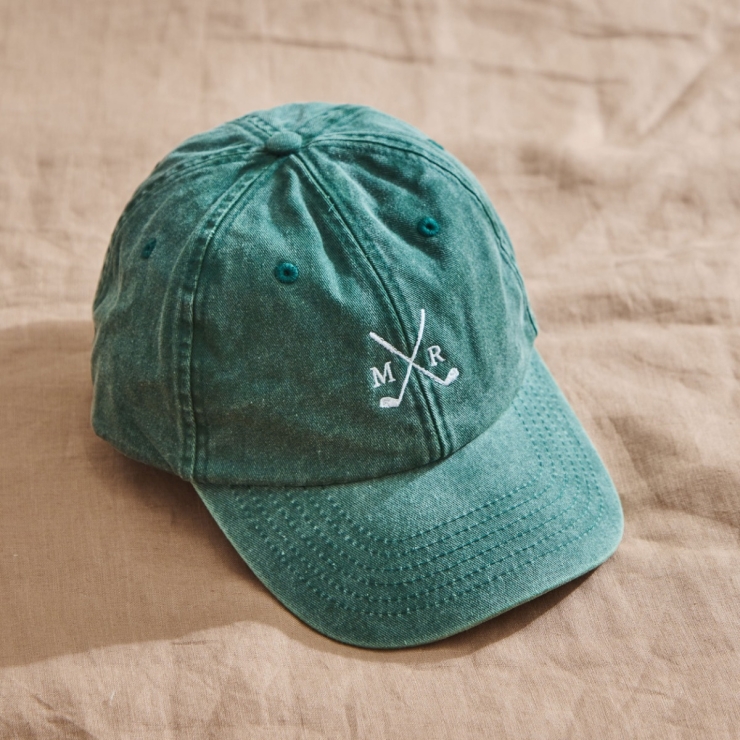 Personalised Golf Initial Green Cap