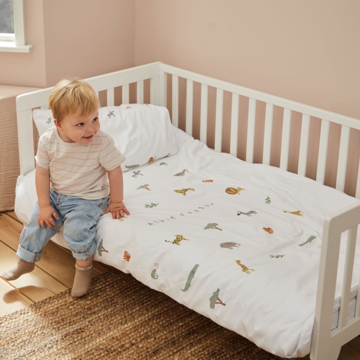 Personalised Safari Animals Bedding Set 