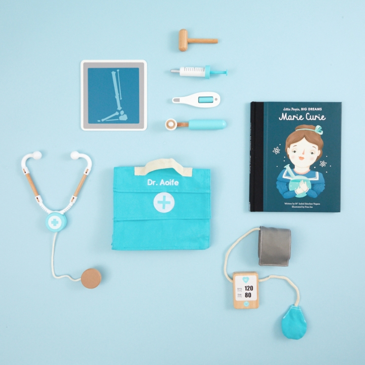 Personalised Little Lifesaver Read and Play Gift Set Flat