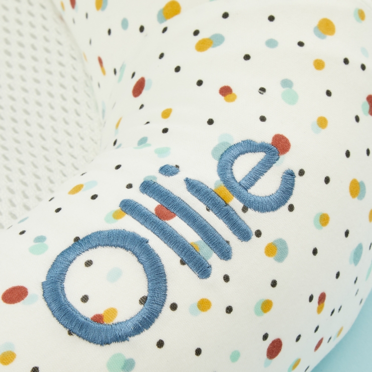 Personalised Purflo 'Scandi Spot' Baby Bed and Swaddle to Sleep Bag Set 3-9 Months Personalisation