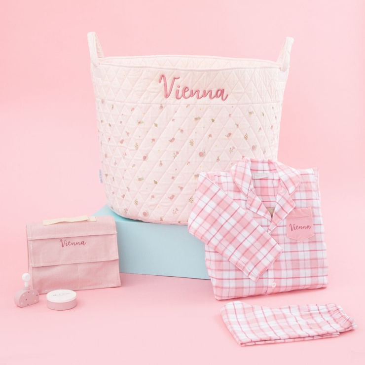 Personalised Pink Playtime & Pyjamas Gift Set