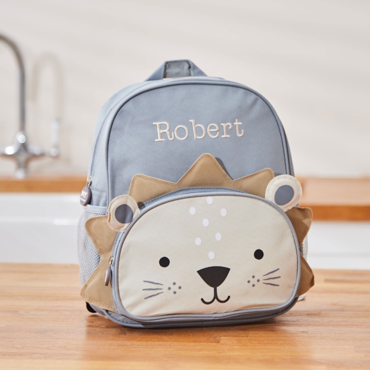 Personalized Lion Backpack & Lunch Bag Gift Set