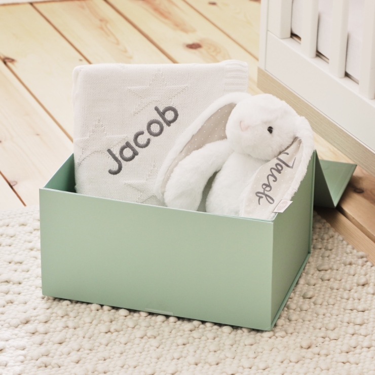 Personalized Ivory Bedtime Cuddle Gift Set