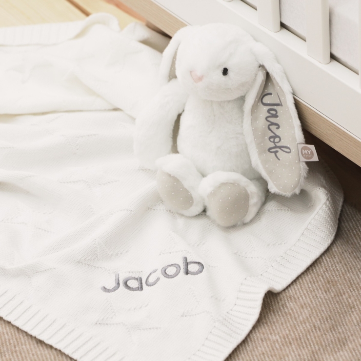 Personalized Ivory Bedtime Cuddle Gift Set