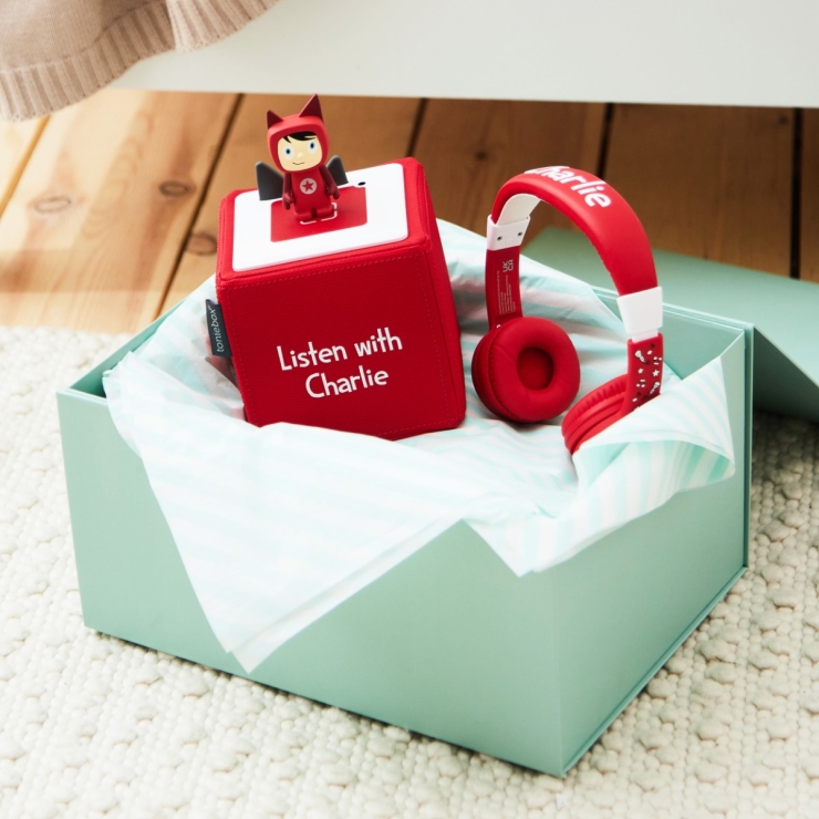 Personalised Red Tonies Gift Set