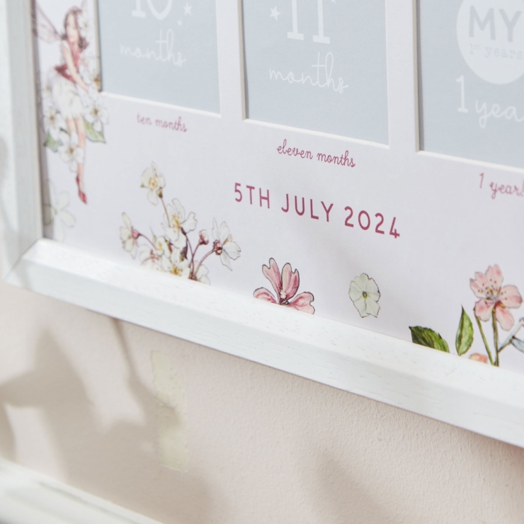 Personalised Flower Fairies™ 12-Month Baby Milestone Photo Frame