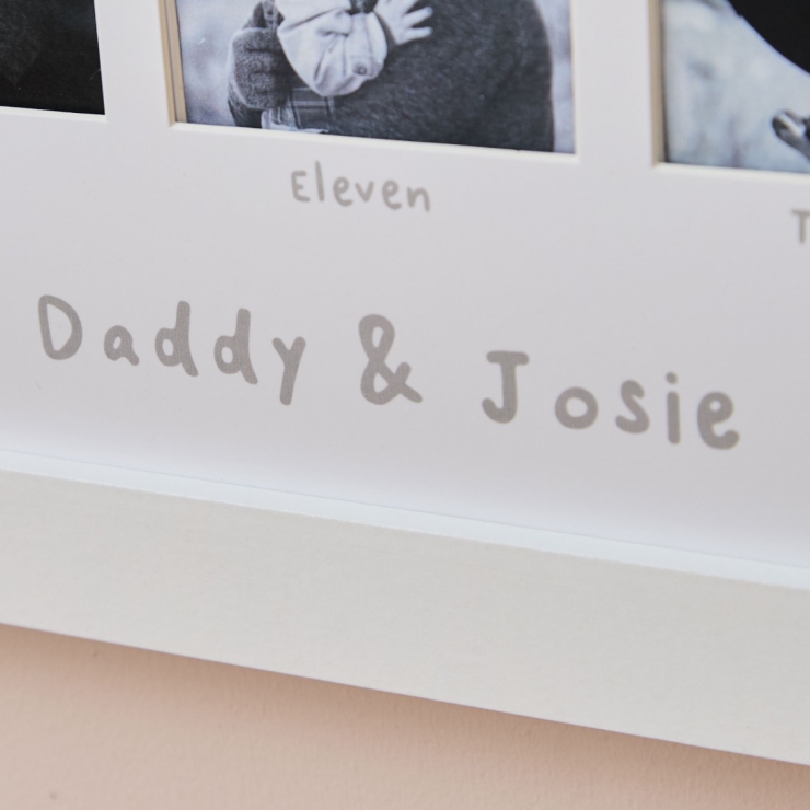 Personalised Bear Fathers Day 12 Month Picture Frame