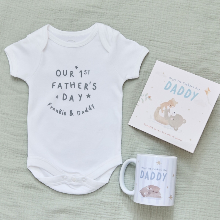 Personalised Father's Day Bodysuit and Mug Gift Set