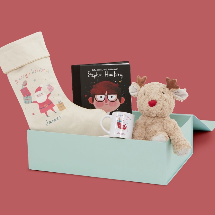 Personalised Red Stocking Gift Set