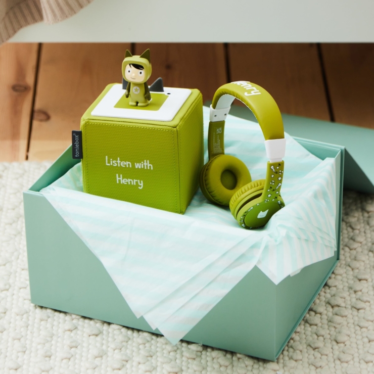 Personalised Green Tonies Gift Set