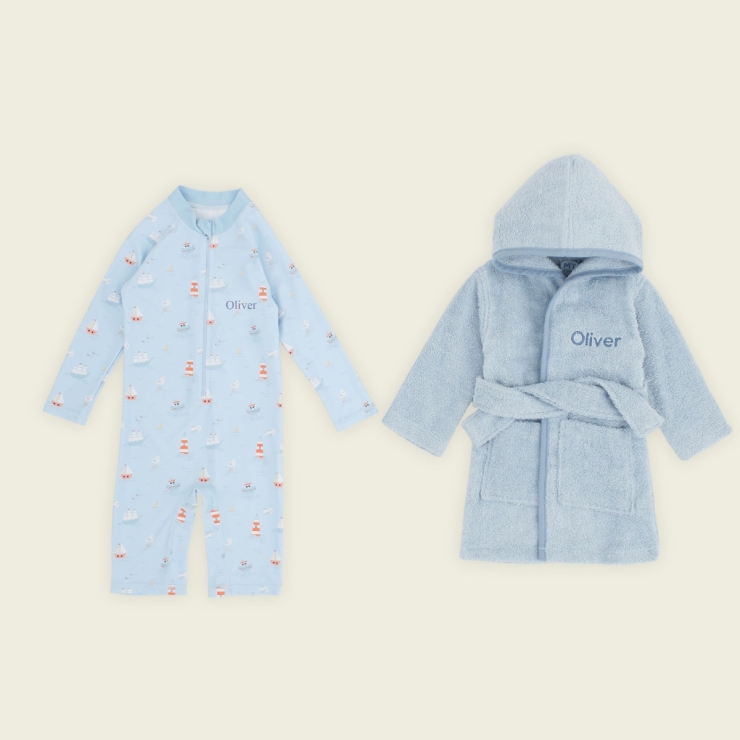Personalised Blue My 1st Swim Set