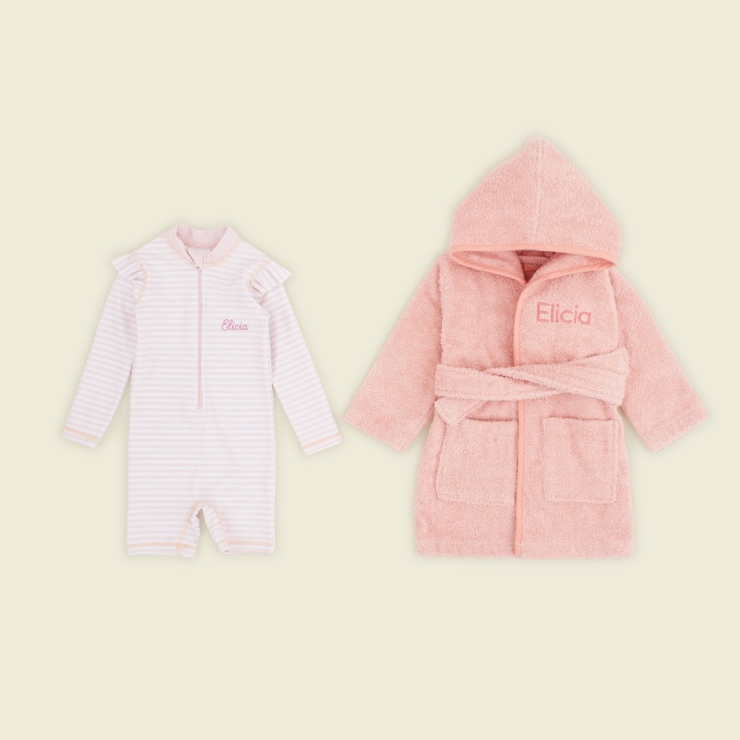 Personalised Pink My 1st Swim Set