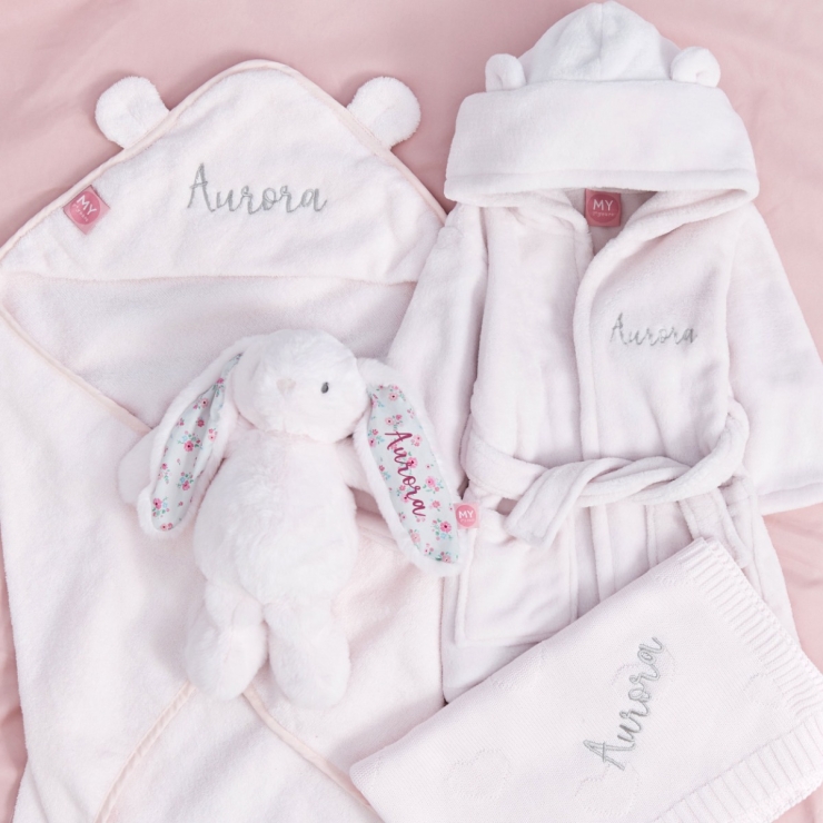 Personalised Light Pink Bedtime Essentials Gift Set