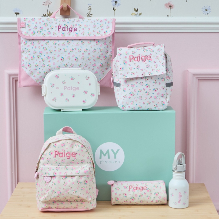 Personalised Ditsy Ultimate Back To School Set