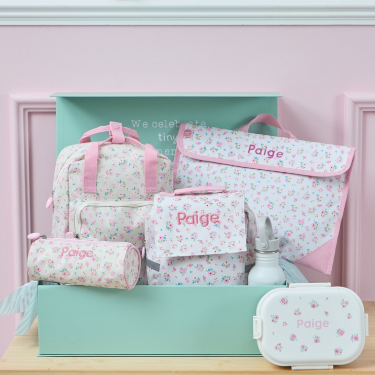 Personalised Ditsy Ultimate Back To School Set