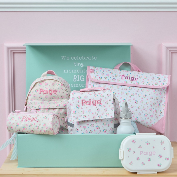 Personalised Ditsy Ultimate Back To School Set