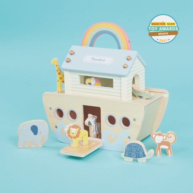 Personalized Wooden Noah's Animal Ark Play Set FSC®