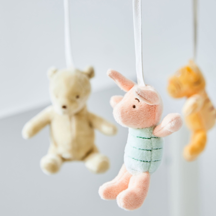 Rainbow Designs Personalised Winnie the Pooh Hundred Acre Wood Lullaby Mobile